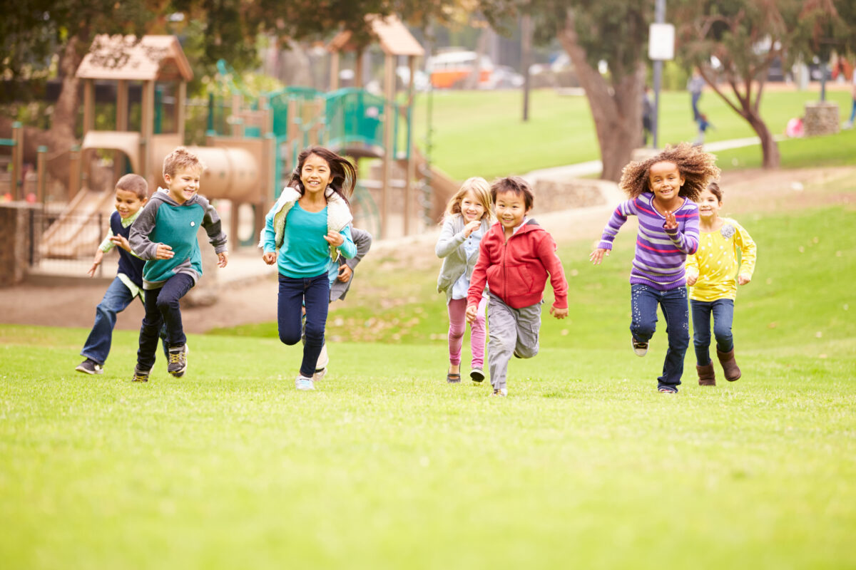 Rocky Mountain Girls CBD Hemp Products - Kids Running in Park