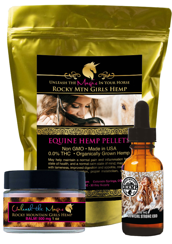 Rocky-Mountain-Girls-Hemp-Products-Horse-And-Rider-Bundle-CBD For Horses and People