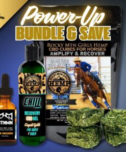 6,500 MG BUNDLE | 50 MG CBD Cubes for Horses + 12 oz Recovery CBD Gel + MTNMN 2000 MG "It's Golden" Maple Tincture