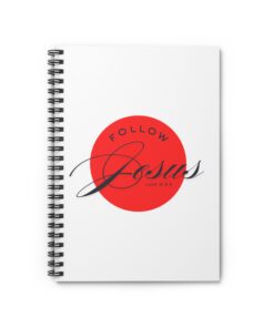 "Follow Jesus" Spiral Notebook - Inspirational Journal, Christian Notebook for Teachers, Study Supplies, Gifts for Women