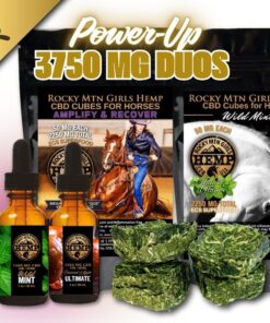 3,750 MG Amplify & Restore DUOS | 50 MG CBD Cubes for Horses + 1500 MG Tinctures | Full Spectrum