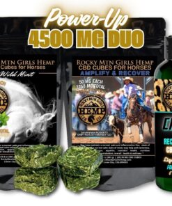 4,500 MG DUO | 50 MG CBD Cubes for Horses + 12 oz CHILL Recovery CBD Gel | 45 Pc | Full Spectrum