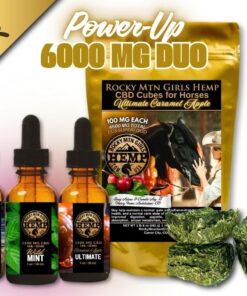 6,000 MG ULTIMATE DUOS | 100 MG CBD Cubes for Horses + 1500 MG Tinctures | Full Spectrum