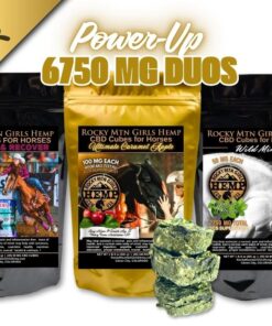 6,750 MG Cube DUOS | 50 MG + 100 MG CBD Cubes for Horses | 90 Pc | Full Spectrum