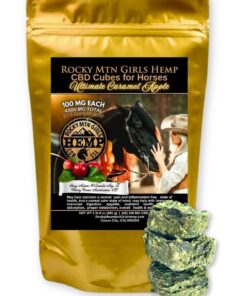100 MG ULTIMATE Caramel Apple CBD Cubes for Horses-Full Spectrum