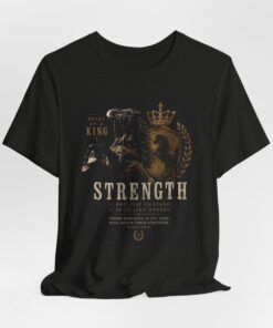 Strength Tee — Inspirational Black Stallion Graphic T-Shirt